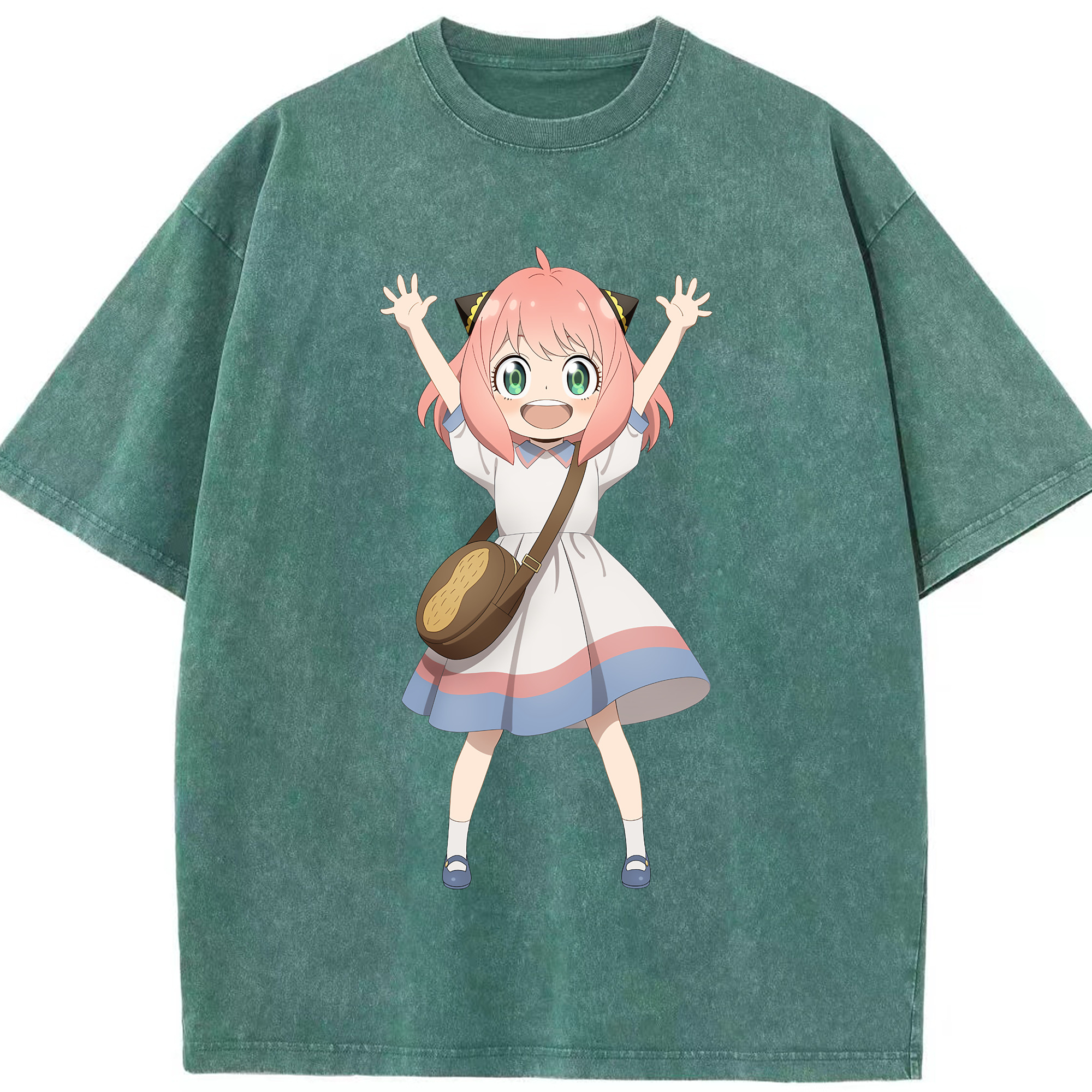 （画像用） SPY×FAMILY间谍家家酒 綿100% ヴィンテージ風 半袖Tシャツ（フロントプリント）